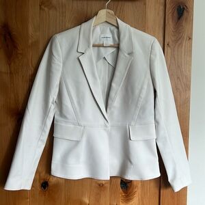 Club Monaco | White Peplum Blazer